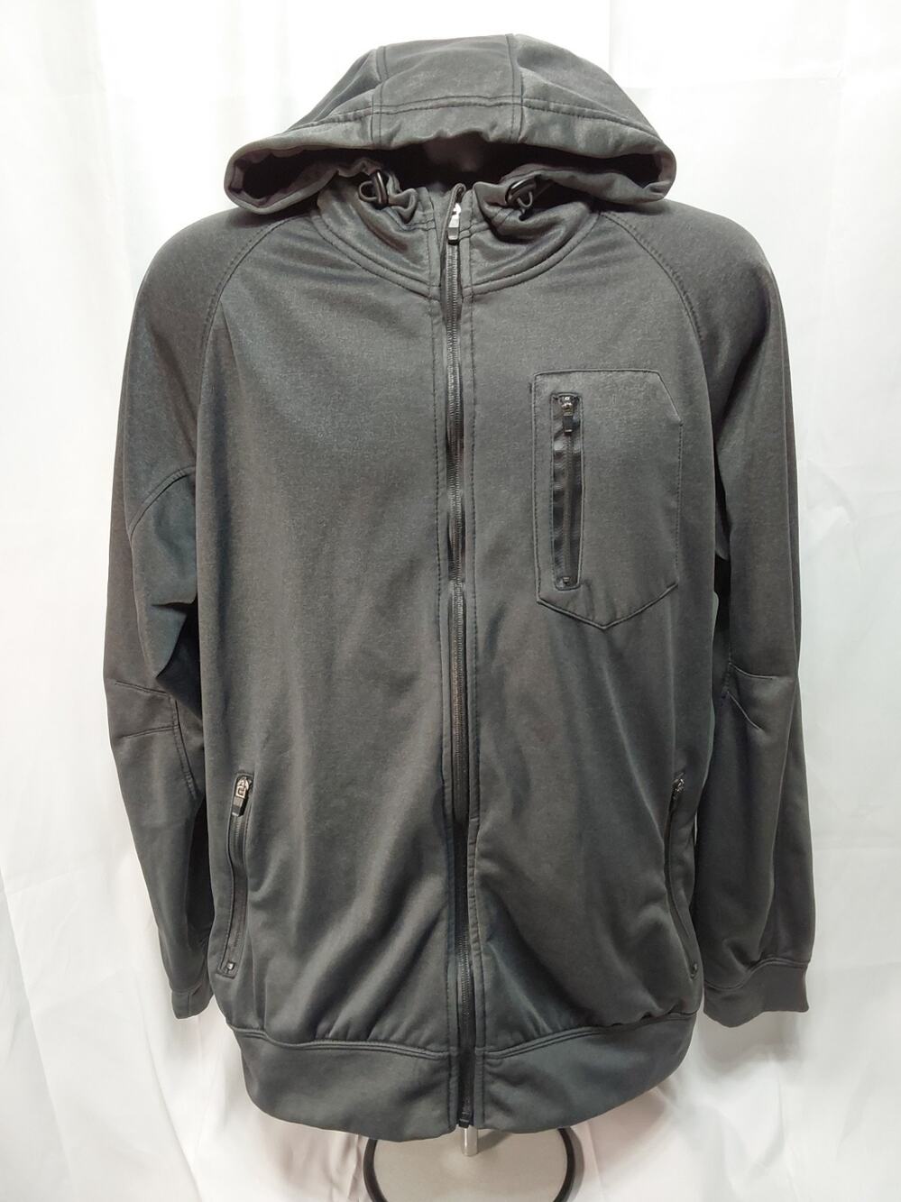 Foot Locker Premium Fleece Large Gray Full Zip Jacket
